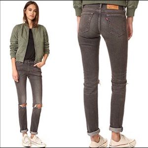 Levis 505c High Waisted Straight Leg Jeans